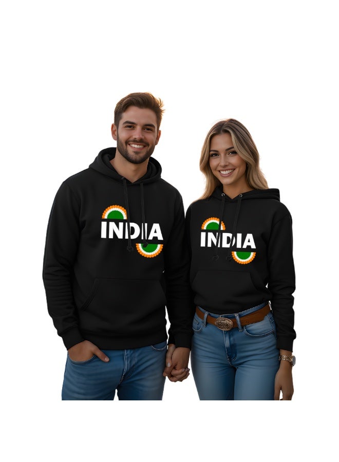 PRINTSHOP4ME India Hoodies For Both Men And Women-Soft Cotton Pullover-Long Sleeve With Drawstring And Kangaroo Pockets-Ideal Unisex Hoodie For Indoor And Outdoor - Image 2
