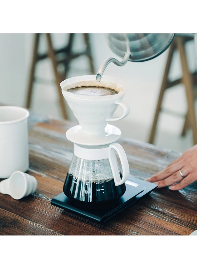 Hario V60 Ceramic Dripper 02 Set, White  - Image 4