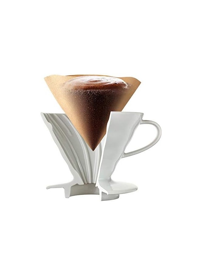 Hario V60 Ceramic Dripper 02 Set, White  - Image 2