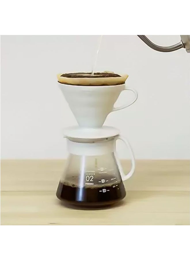 Hario V60 Ceramic Dripper 02 Set, White  - Image 3