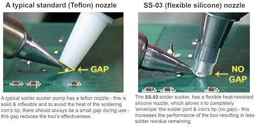 Engineer جهاز شفط اللحام ENGINEER SS-03. صنع في اليابان. مضخة إزالة اللحام من الدرجة الاحترافية. - Image 3