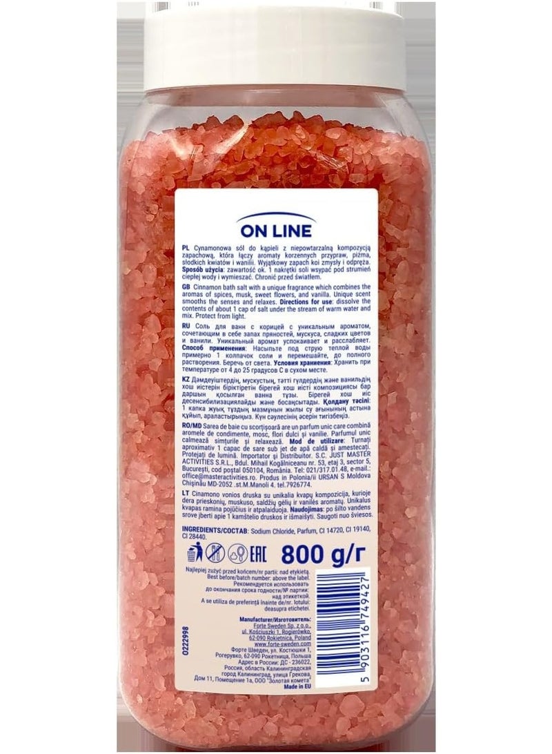 on line Online Bath Salt with Cinnamon Scent 800 gm - Image 2