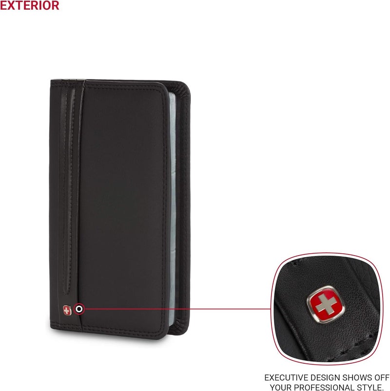 Wenger Luggage Diplomat Personal Card File 156, Black, One Size - Image 3