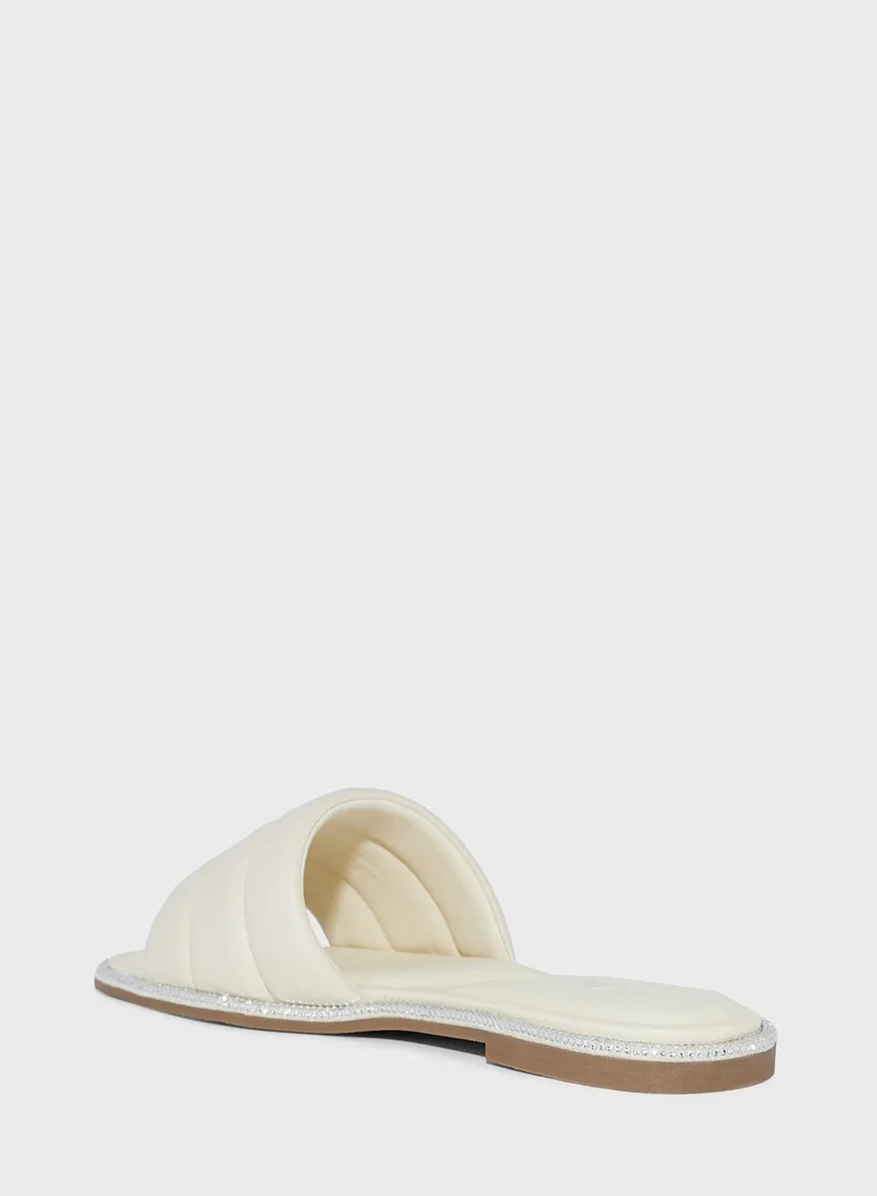 DKNY Bethea Flat Slide Sandals