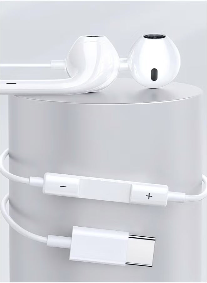 High Quality Original Wired USB-C Headphones Without Bluetooth In-Ear Earphones with USB-C,Wired Earbuds with Built-in Remote to Control Music,Phone Calls and Volume,In-ear Headphones for iPhone 16/15 Pro Max,iPad Pro/Air,or for Samsung for Android  - Image 2