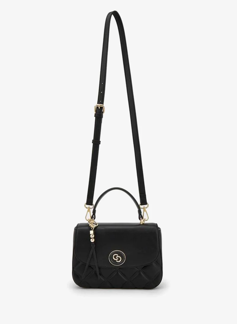 Celeste Quilted Satchel Bag With Adjustable Strap