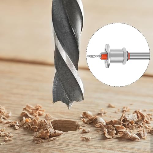 Serplex® 5Pcs Carbide Tipped 90° Countersink With Adjustable Low Friction Depth Stop Multifunctional Round Shank Bore Woodworking Drill Bit Taper Counterbore Wood Working Tools - Image 5