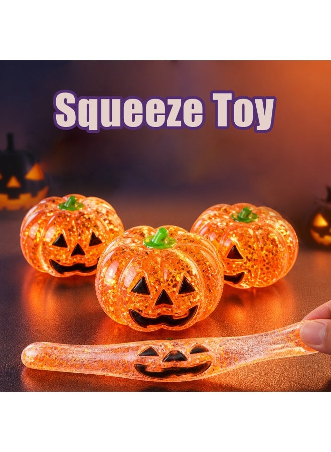 1 Piece Pumpkin Squeeze Toys, Stretchy Squishy Stress Balls, Slow Rising Sensory Fidget Toys, Anxiety Relief Hand Therapy Toys, Halloween Party Favors - Image 2