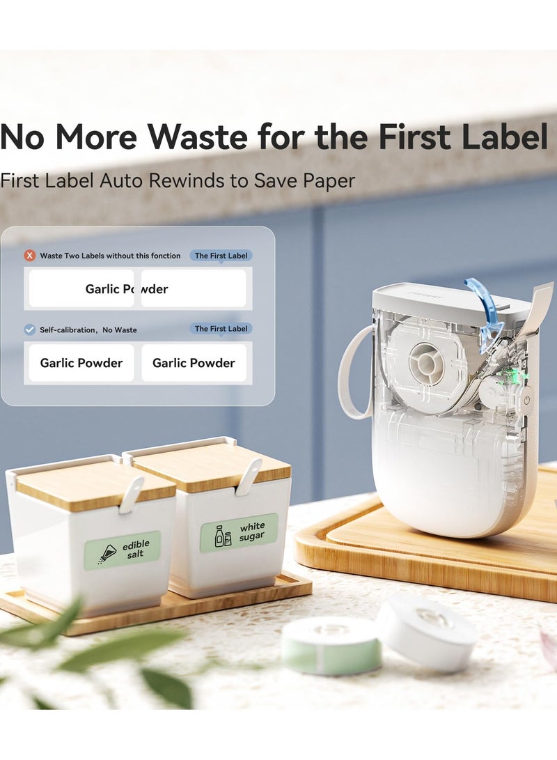 NIIMBOT D11 Label Maker Machine with Tape, 300DPI Bluetooth Mini Label Printer, Portable Thermal Printer, Sticker Maker for Home Office - Image 5