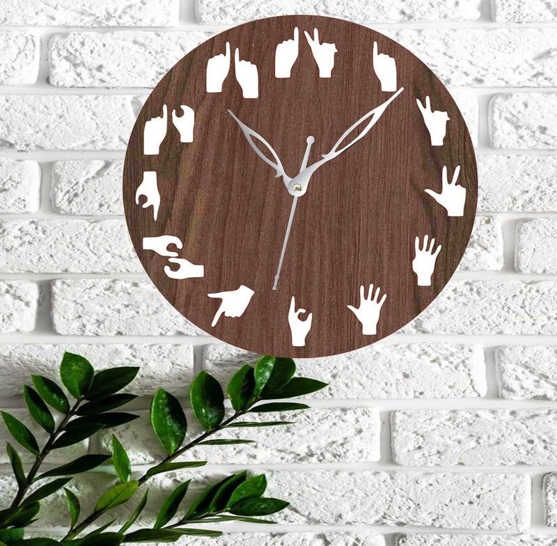 ADK Wall Clock for Living Room Bedroom Home Office Kitchen Asymmetric Shaped Designer MDF Wall Clock for Home Decor Standard 57 - Image 5