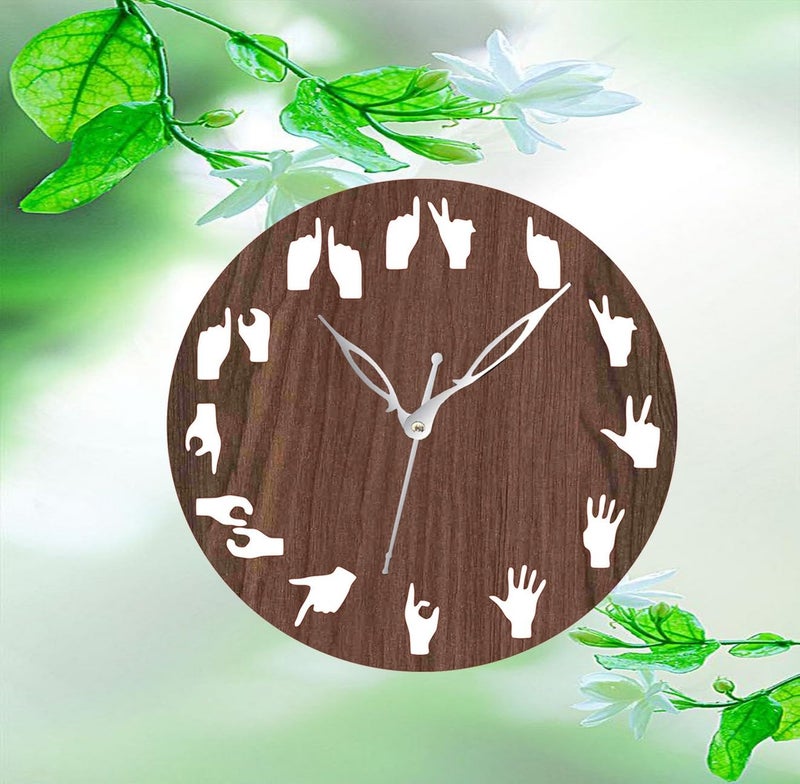 ADK Wall Clock for Living Room Bedroom Home Office Kitchen Asymmetric Shaped Designer MDF Wall Clock for Home Decor Standard 57 - Image 3