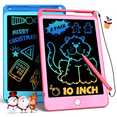 TEKFUN 2 Pack LCD Writing Tablet for Kids 85 Inch BluePink Doodle Board Drawing Board Drawing Tablet with Lanyard Educational Kids Easter Christmas Toys Birthday Gift for Boys Girls 312 Years Old - Image 1