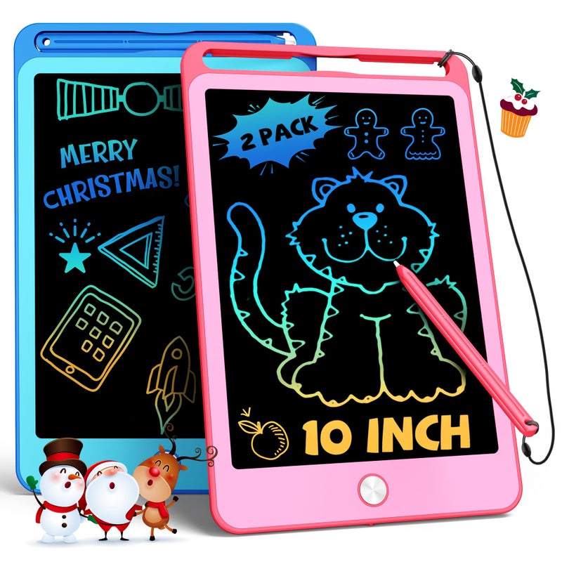 TEKFUN 2 Pack LCD Writing Tablet for Kids 85 Inch BluePink Doodle Board Drawing Board Drawing Tablet with Lanyard Educational Kids Easter Christmas Toys Birthday Gift for Boys Girls 312 Years Old - Image 2