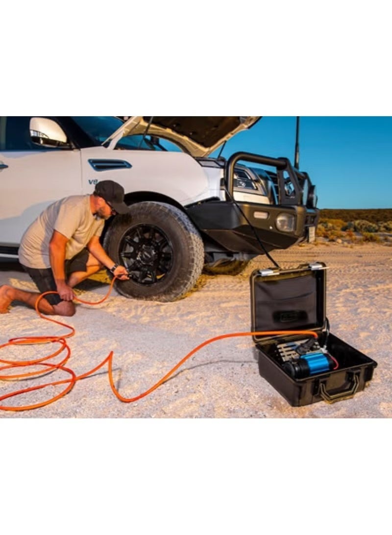 3XR 12V PORTABLE AIR COMPRESSOR HIGH OUTPUT and PERFORMANCE in a HEAVY DUTY BOX with upgraded features - Image 2