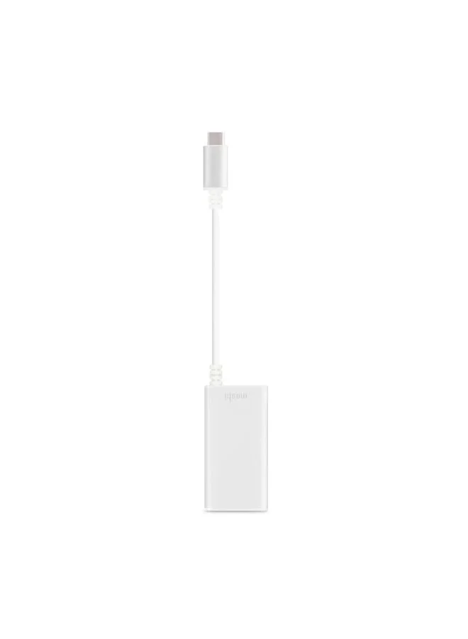 Moshi MOSHI USB-C To Gigabit Ethernet Adapter - Silver