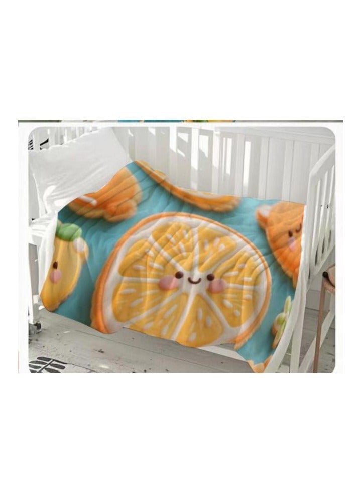 general Children's or student cartoon flannel thin blanket (warm and comfortable, suitable for sleep, games) 100cm*150cm - 558 - Image 1