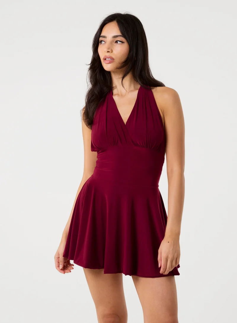 Pink Vanilla  Slinky Halter Mini Dress for Women | Best Price UAE