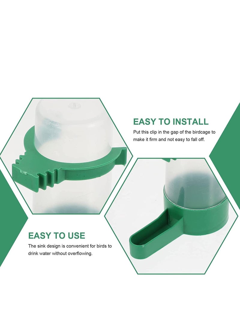 SYOSI Bird Feeder Automatic Water Bottle Drinker Container Food Dispenser Pet Plastic Waterer Clip For Parrots Hanging In Cage Budgie Cockatiel Lovebirds - Image 3