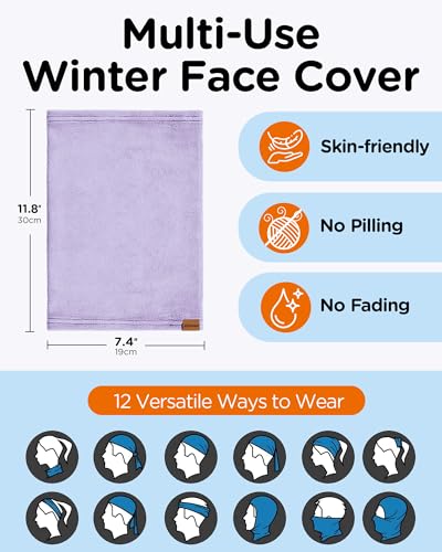 Dymex Kids Neck Warmer Gaiter Winter Fleece Face Neck Cover Balaclava Cold Weather Windproof Face Mask for Boys Girls - Image 5