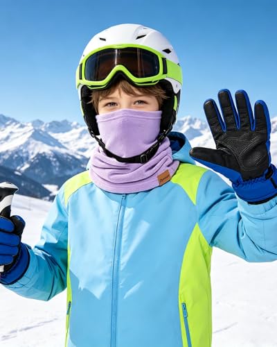 Dymex Kids Neck Warmer Gaiter Winter Fleece Face Neck Cover Balaclava Cold Weather Windproof Face Mask for Boys Girls - Image 2