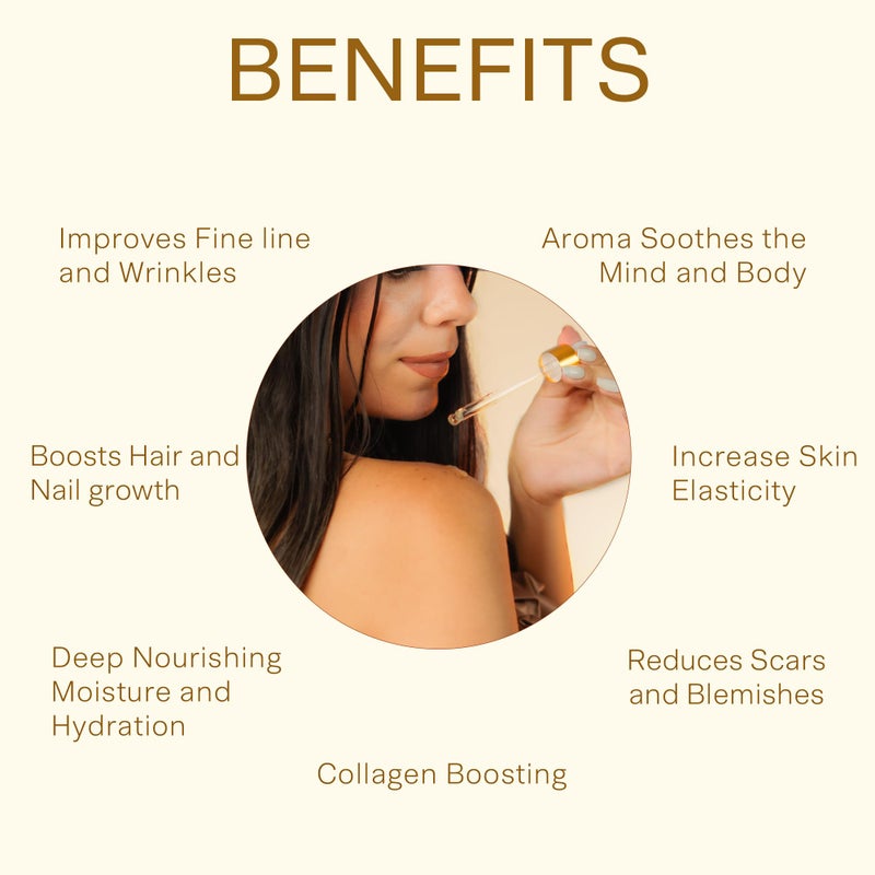 SAFA VanillÃ© Oil - Organic Oil for Face, Body, Hair, Nails & Aromatherapy | Vanilla Extract & Jasmine Petals - Essential Oil for Diffusers | After Shower Body Oil | Skin Moisturiser (4 Fl Oz) - Image 4