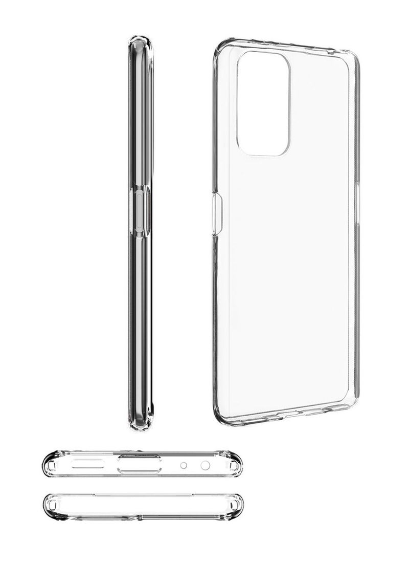 Wtech - TPU Soft Corners Case Cover for Realme 8 (5G) / Realme V13 5G Clear - Image 1