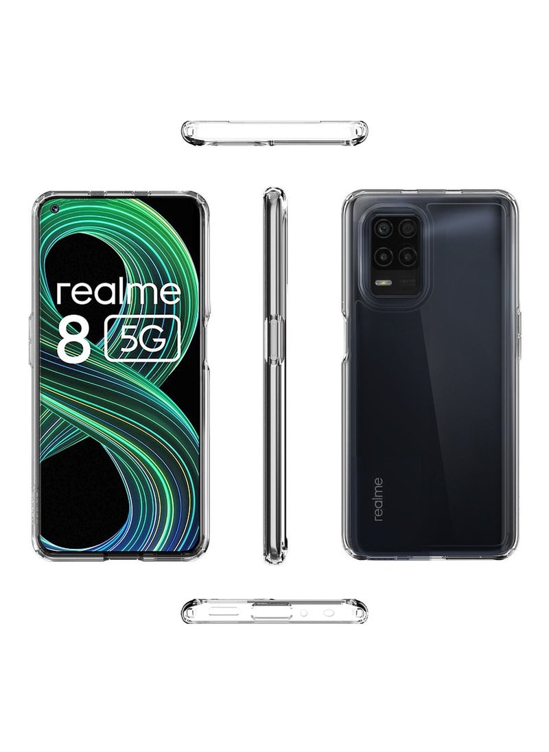 Wtech - TPU Soft Corners Case Cover for Realme 8 (5G) / Realme V13 5G Clear - Image 1