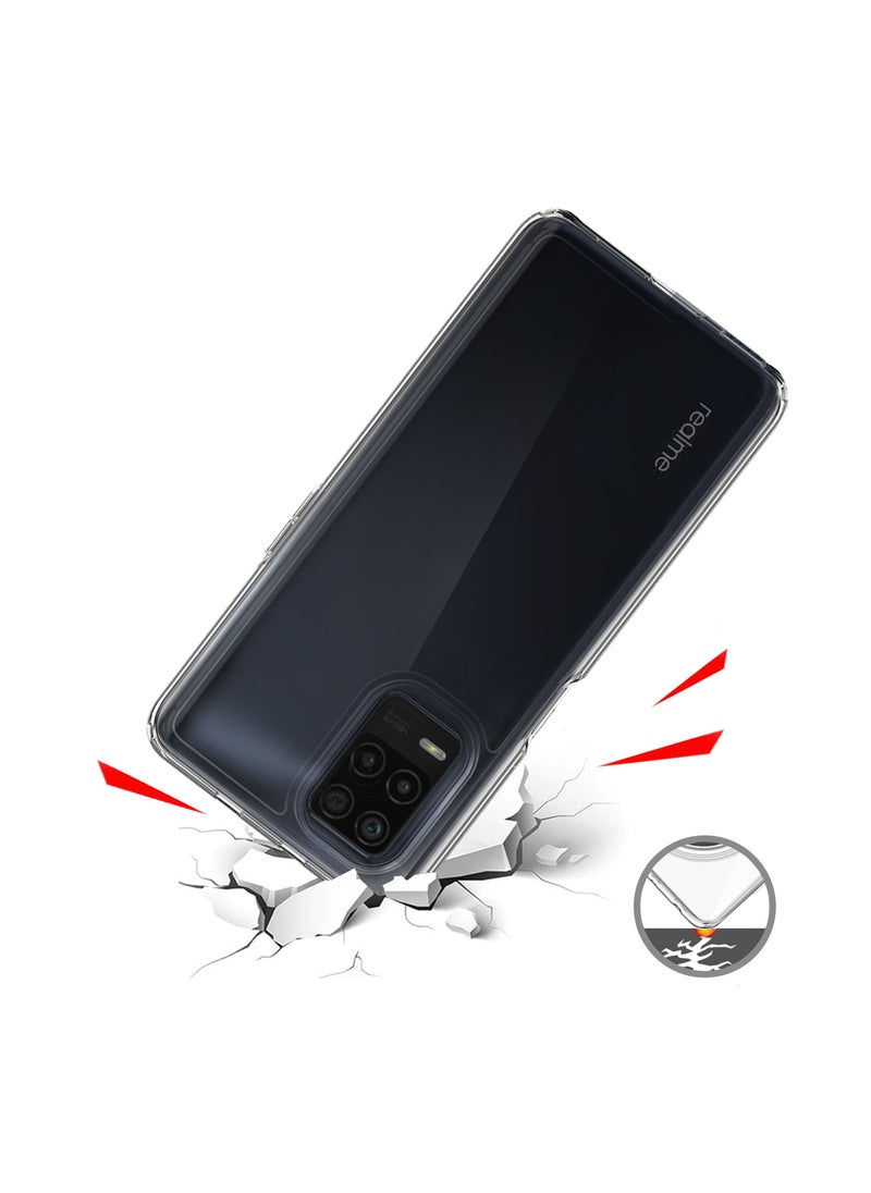 Wtech - TPU Soft Corners Case Cover for Realme 8 (5G) / Realme V13 5G Clear - Image 1