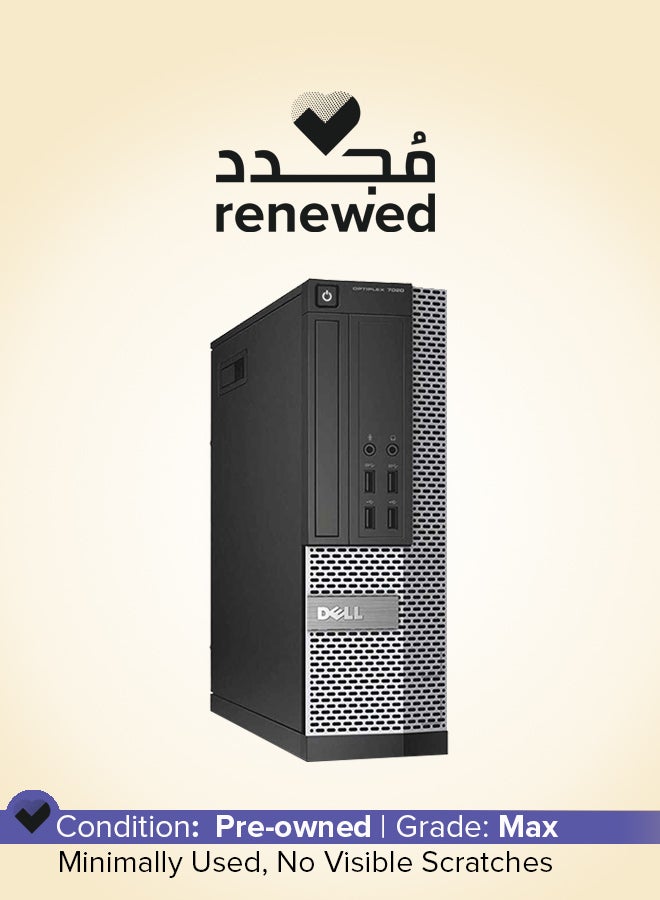 ديل مُجدد - جهاز كمبيوتر مكتبي صغير أوبتي بلكس 9020 (2014) بمعالج إنتل كور i7 / الجيل الرابع/ ذاكرة رام سعة 8 جيجابايت/ محرك أقراص صلبة بسعة 500 جيجابايت/ بطاقة رسومات مدمجة 4600 بدقةٍ عالية الوضوح أسود - Image 1