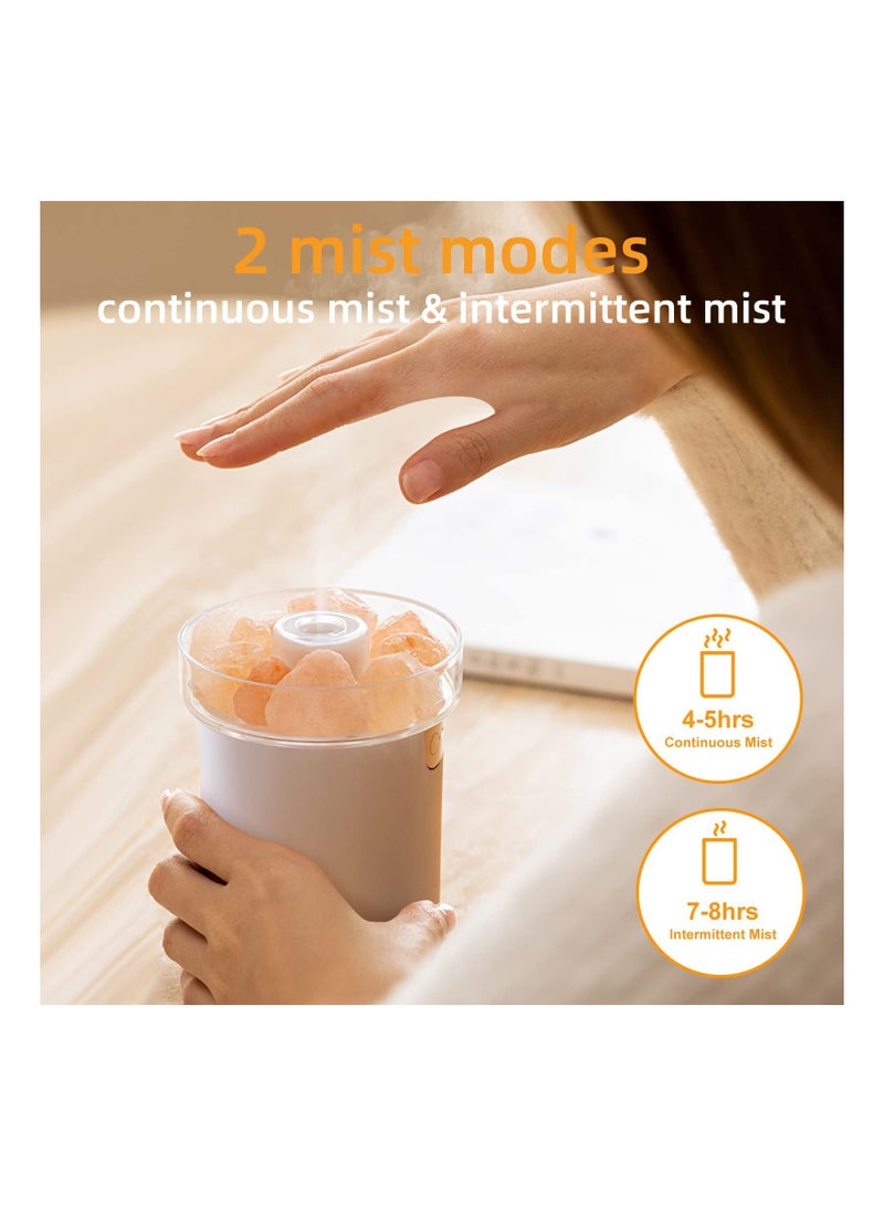 XiuWoo Crystal Salt Stone Humidifier 3 in 1 Mine Color Changing Hydration for Home Women Care - Image 3