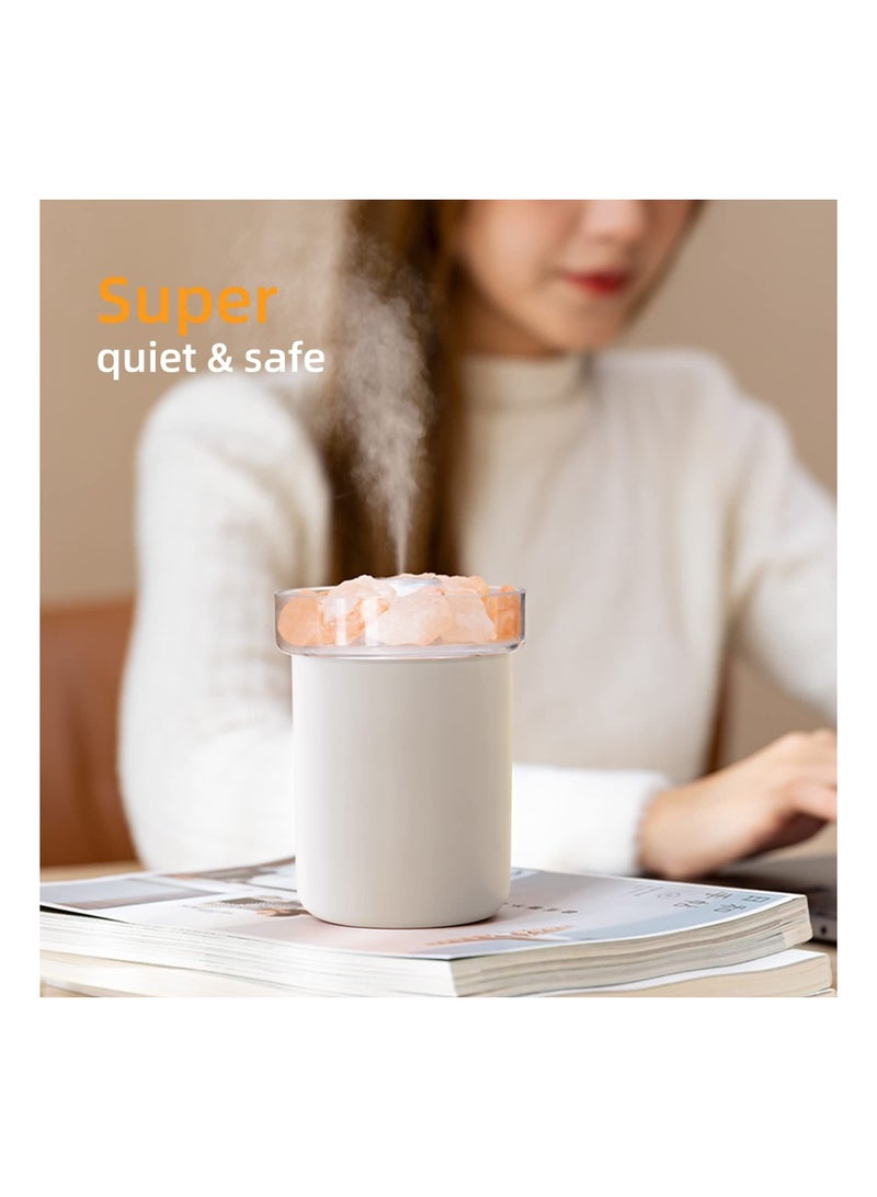 XiuWoo Crystal Salt Stone Humidifier 3 in 1 Mine Color Changing Hydration for Home Women Care - Image 4