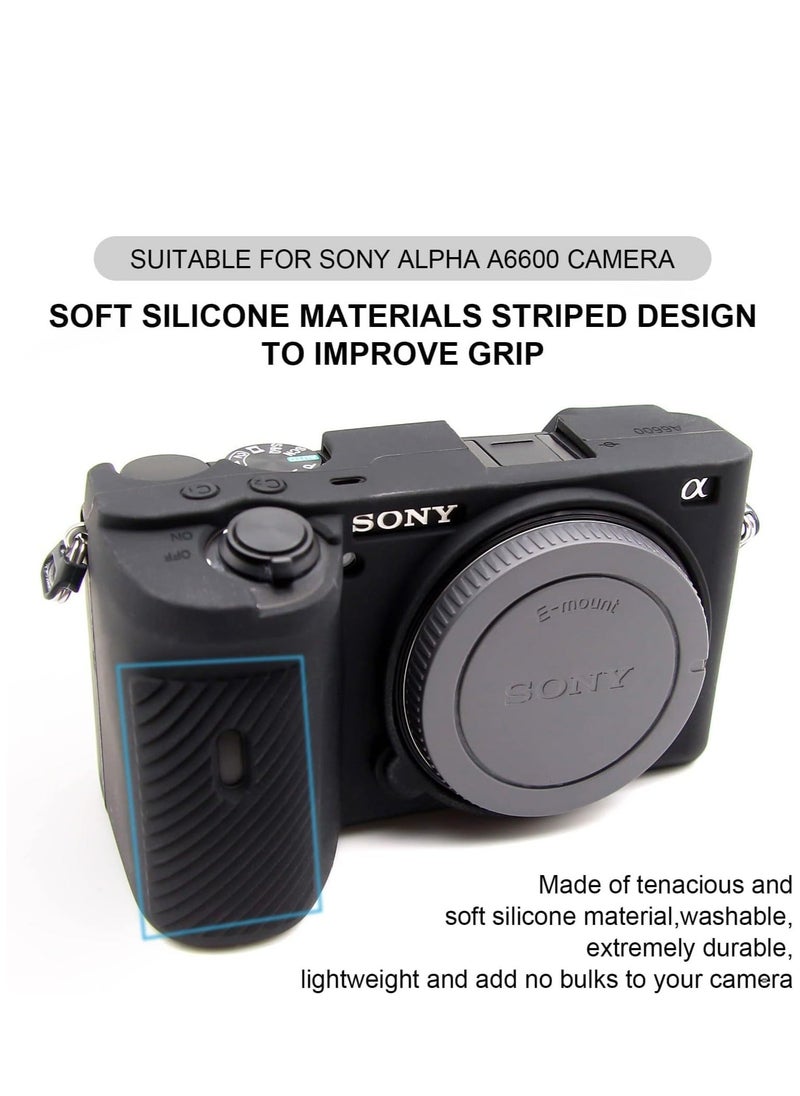 Y&D Soft Silicone Camera Case Protector Cover for Sony A6600 Alpha 6600 ILCE-6600 Mirrorless Anti-Scratch Slim Fit Rubber Protective Shell Skin  - Image 2