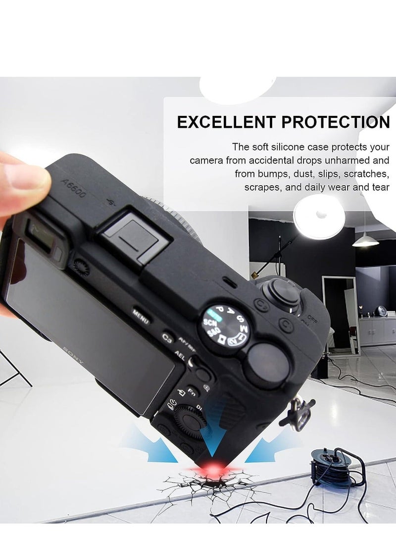 Y&D Soft Silicone Camera Case Protector Cover for Sony A6600 Alpha 6600 ILCE-6600 Mirrorless Anti-Scratch Slim Fit Rubber Protective Shell Skin  - Image 4