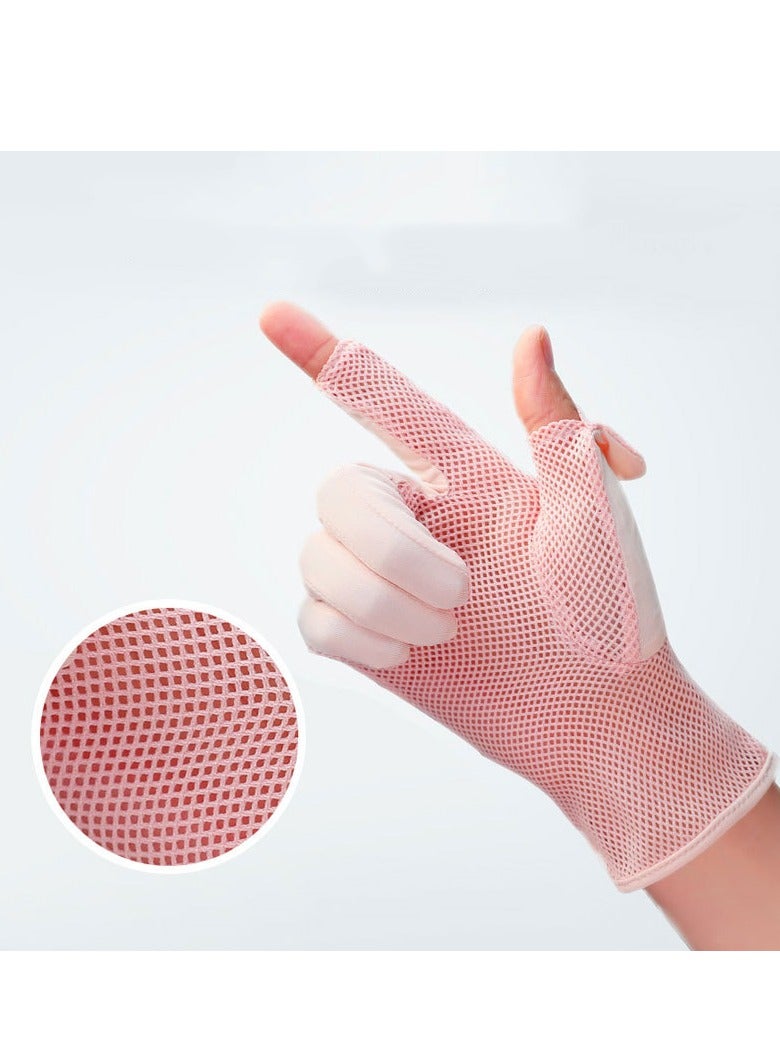 RTYY Women's Gloves Driving Gloves Non-slip Sun Protection Summer UV Protection Gloves - Image 4