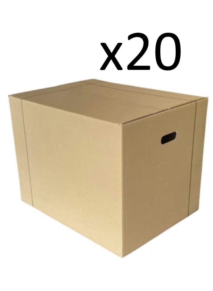 Generic 20 Pieces of Empty Cardboard Boxes 60x45x45cm  - Image 1