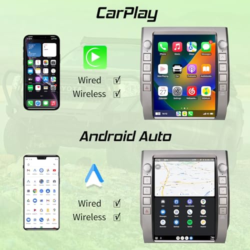 Citreal Android Car Radio Stereo for Toyota Tundra 2014-2020 with Wireless Carplay&Android Auto,12.1″ HD Touch Screen T-Style Head Unit 3+32G Car Multimedia Player Replacement WiFi,GPS,Bluetooth,SWC - Image 3