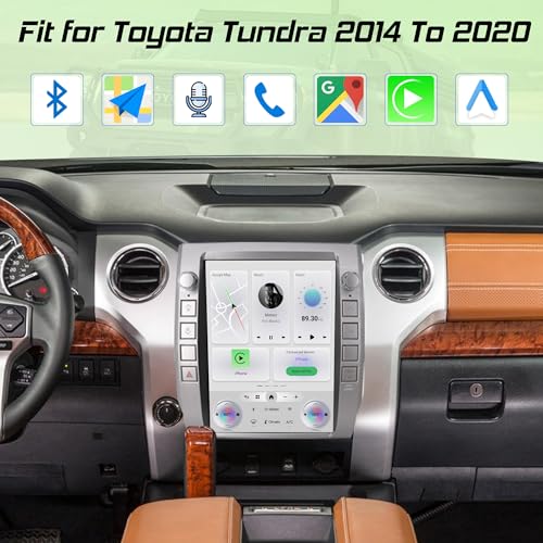 Citreal Android Car Radio Stereo for Toyota Tundra 2014-2020 with Wireless Carplay&Android Auto,12.1″ HD Touch Screen T-Style Head Unit 3+32G Car Multimedia Player Replacement WiFi,GPS,Bluetooth,SWC - Image 2