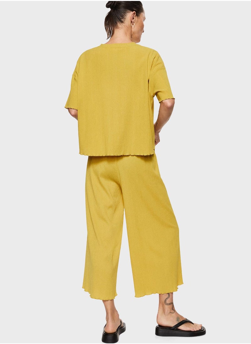 MANGO - Flared High Waist Pants - Image 1