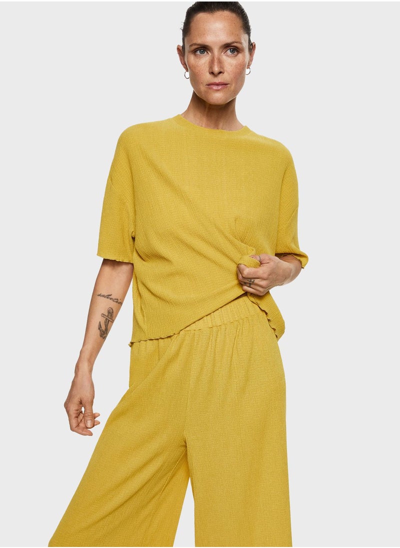 MANGO - Flared High Waist Pants - Image 1