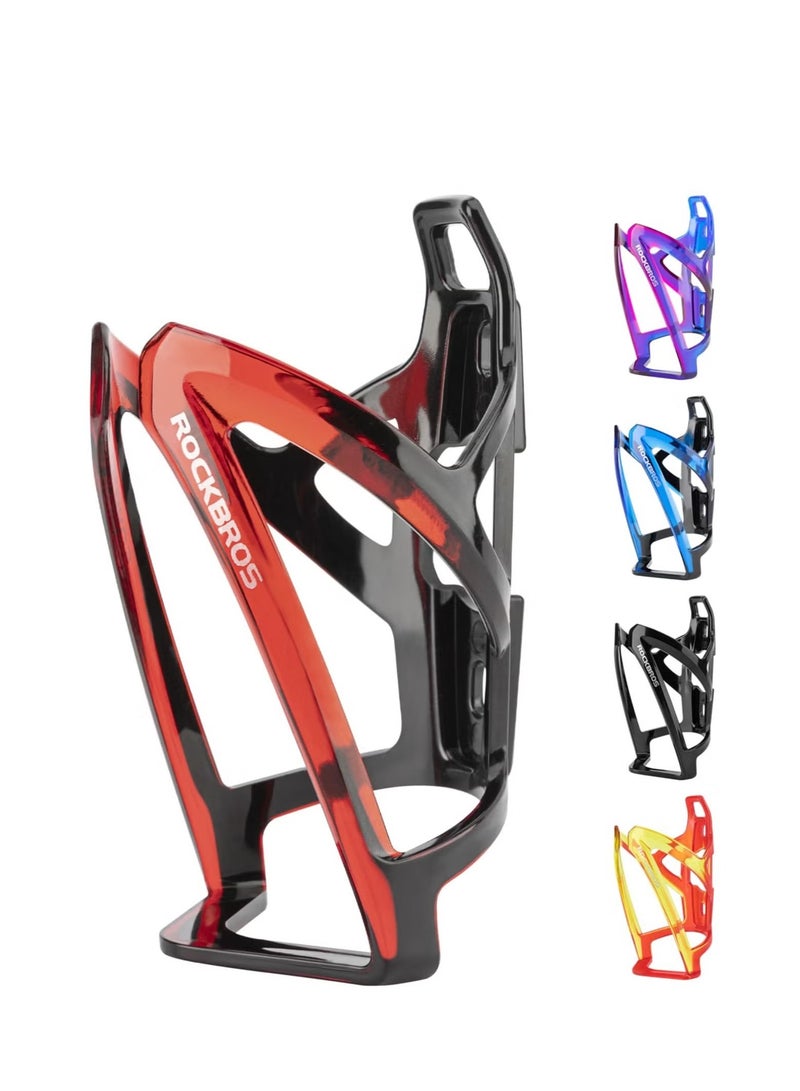 روكبروز حامل زجاجة ماء متين للدراجة خفيف للغاية مع أداة مسامير ، رف حامل أكواب عالمي للطريق MTB (أحمر وأسود) - Image 1