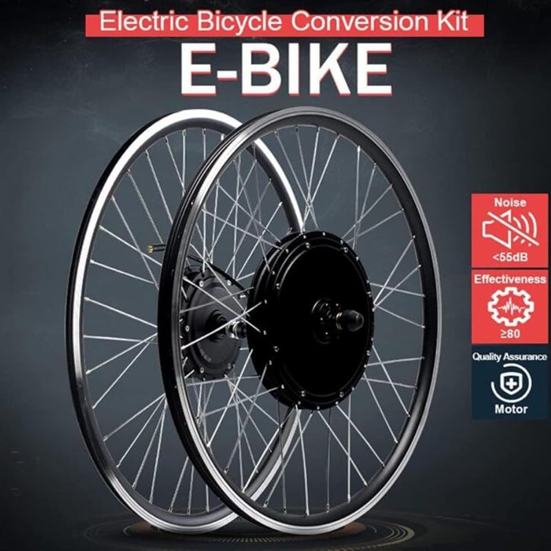 GAOMIN 48v 500w 1000w1500w Electric Bikes Conversion Kit Rear Wheel Hub Motor Electric Bike Wheel Conversion Kit Mountain Bike Lithium Battery Modification Kit,48v-1000w-27.5" - Image 5