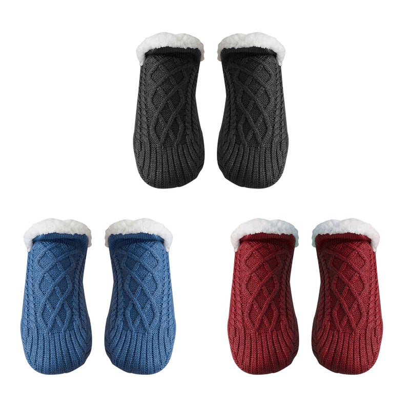 Floor Socks, Padded Thickened Sock Covers, Socks Bottom Non-slip Warm Indoor Home Socks, V Mouth Overshoes  for Men and Women 40-42 - Image 2