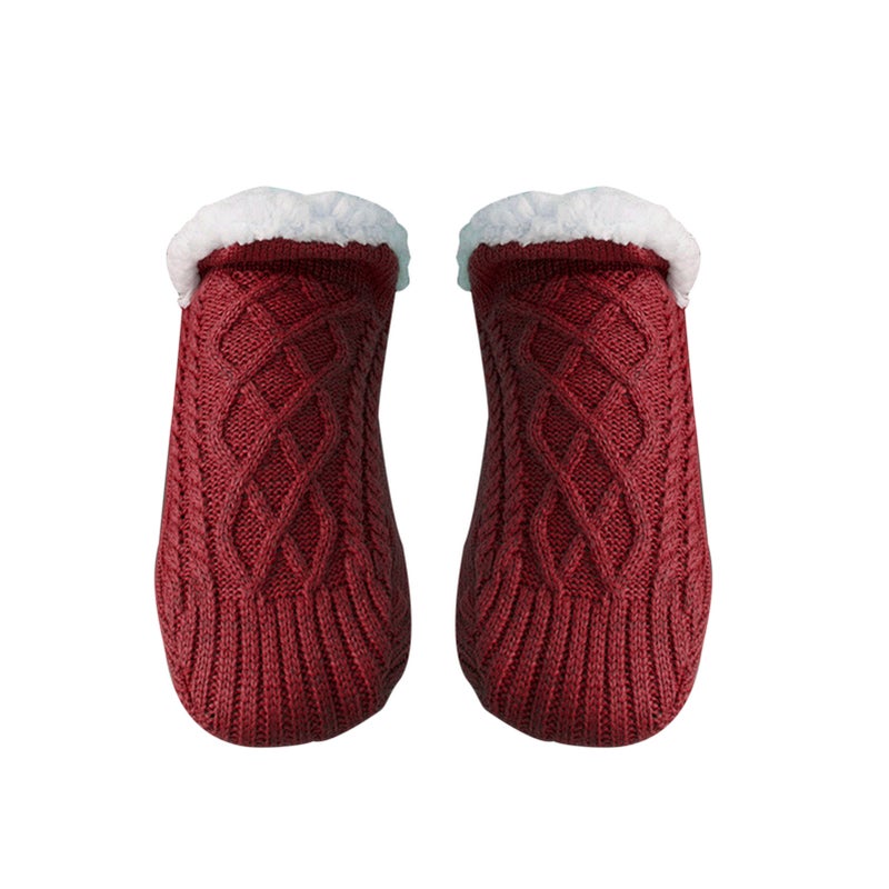 Floor Socks, Padded Thickened Sock Covers, Socks Bottom Non-slip Warm Indoor Home Socks, V Mouth Overshoes  for Men and Women 40-42 - Image 1
