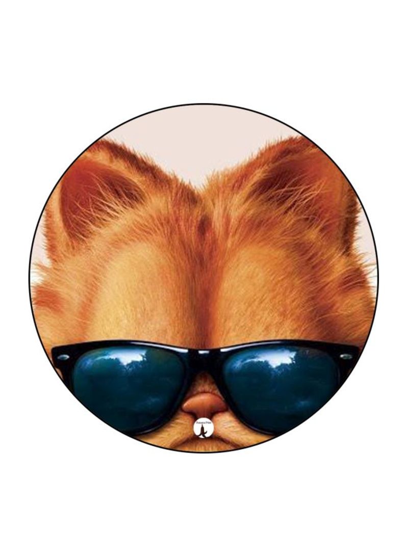 Garfield Printed Mouse Pad  Orange/Black