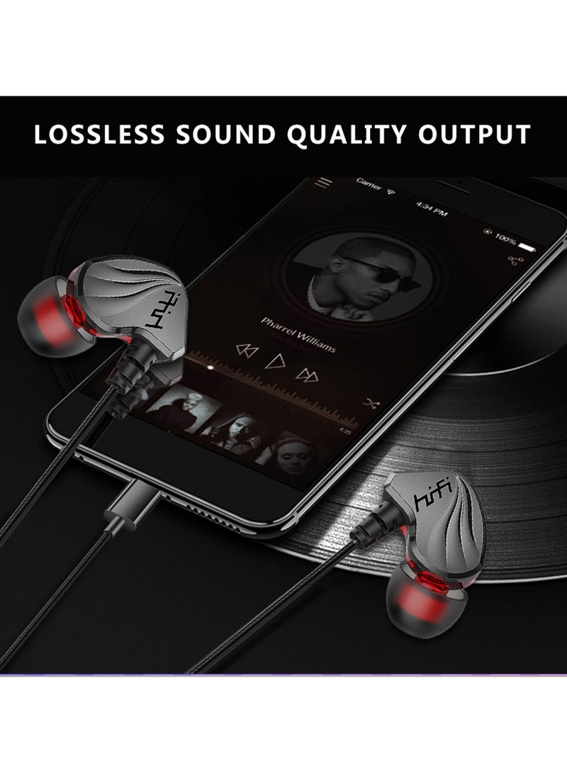 CoomBe Type C Wired Earphones Waterproof Sports Binaural Wired Headset, HIFI Metal Bass Earbud, Sport Stereo Sound Noise Reduction Headphone for Huawei Samsung Honor Xiaomi iPhone 15 iPhone 16 Series - Image 3