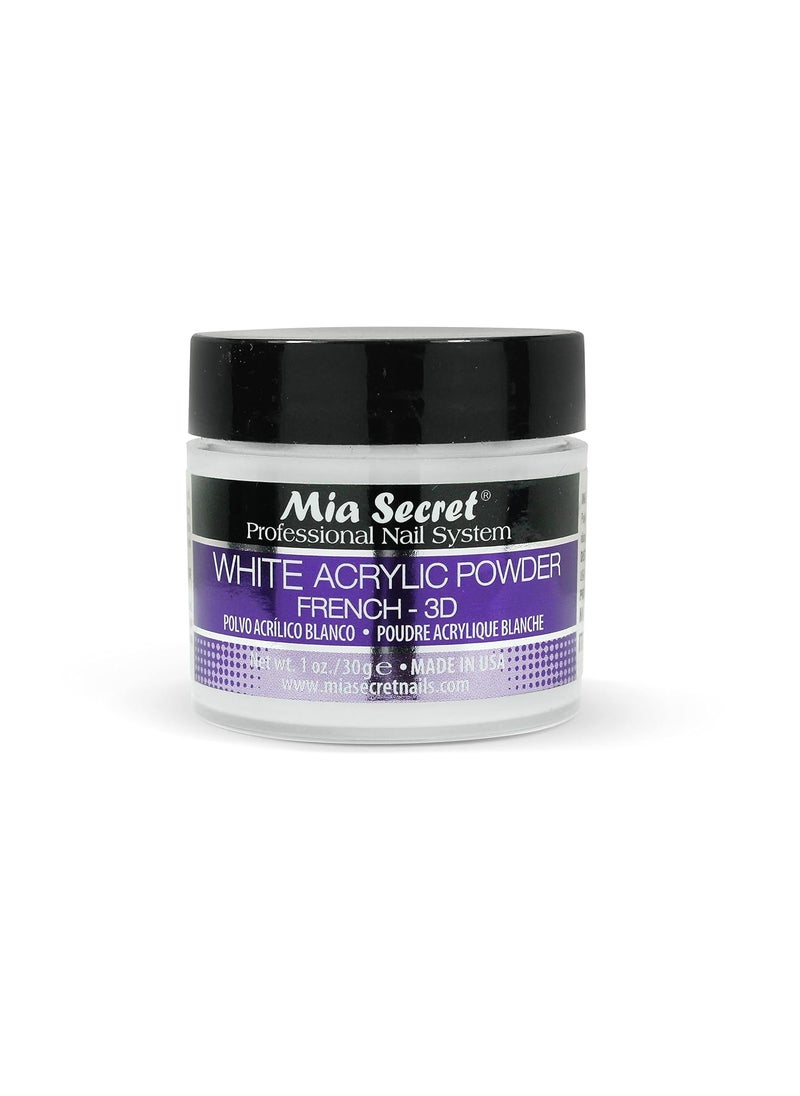 MIA SECRET - Mia Secret White Acrylic Powder (1oz) - Image 1
