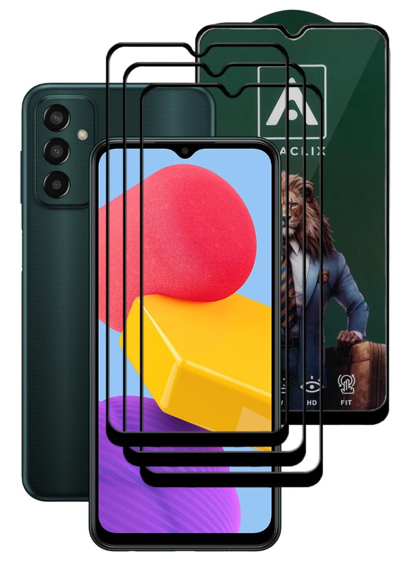 ACLIX 3 Pieces Antistatic ESD Dustproof Premium Quality High Definition Tempered Glass Screen Protector Designed For Samsung Galaxy M13 - Image 1