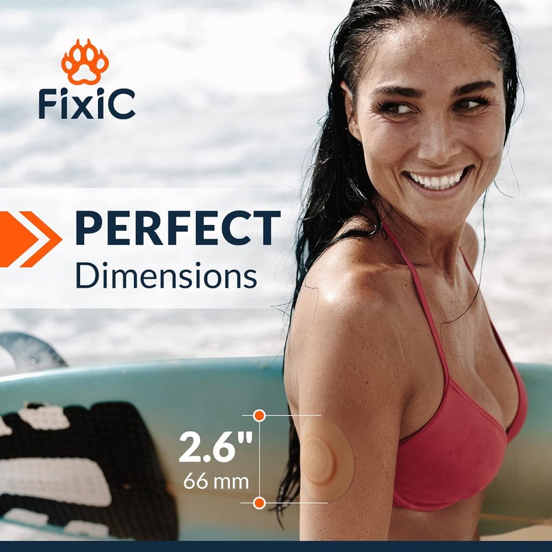 Fixic Fixi Adhesive Patches 10 Pack Good for Libre 1, 2 Waterproof Patches Libre Adhesive Covers The Best Fixation for Your Sensor! - Image 4