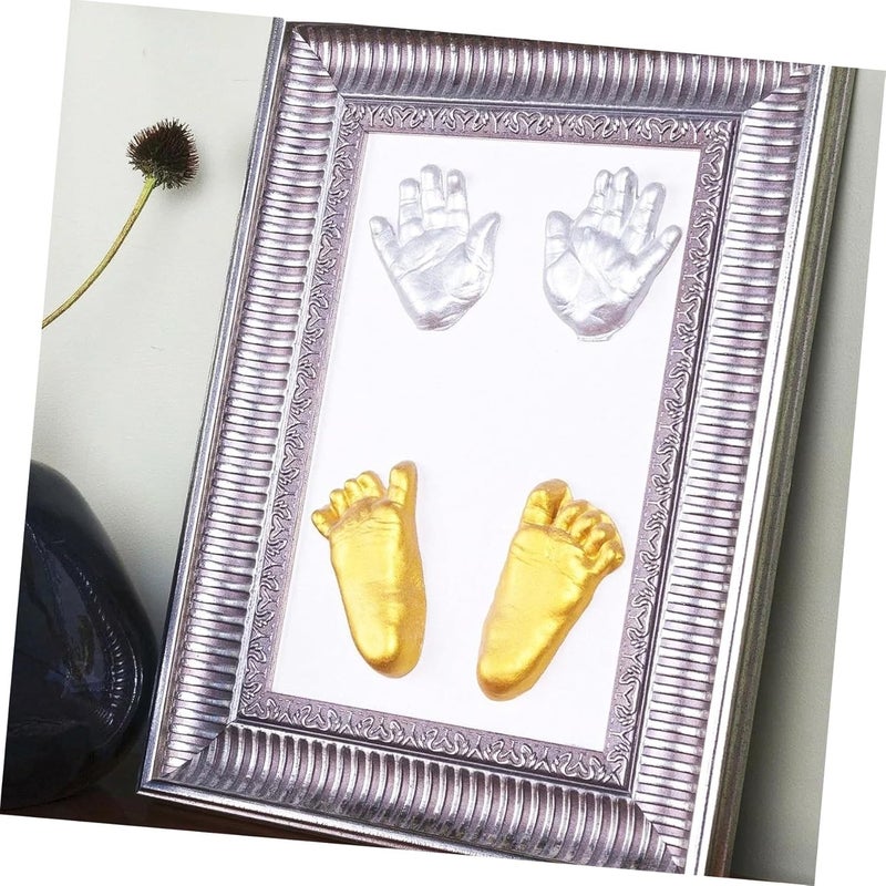 Garneck 3D Newborn Baby Hand Casting Kit Keepsake Plaster Infant Hand Foot Molding Set Easy to Use Baby Print Craft for Cherished Memories - Image 4