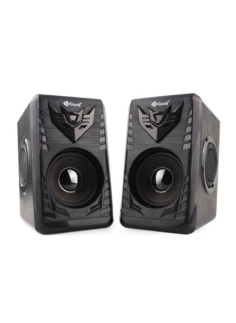 Kisonli Original T008A USB Speaker Multimedia Speakers Set AUX in 3W*2speakers USB 2.0 Speaker - Image 1